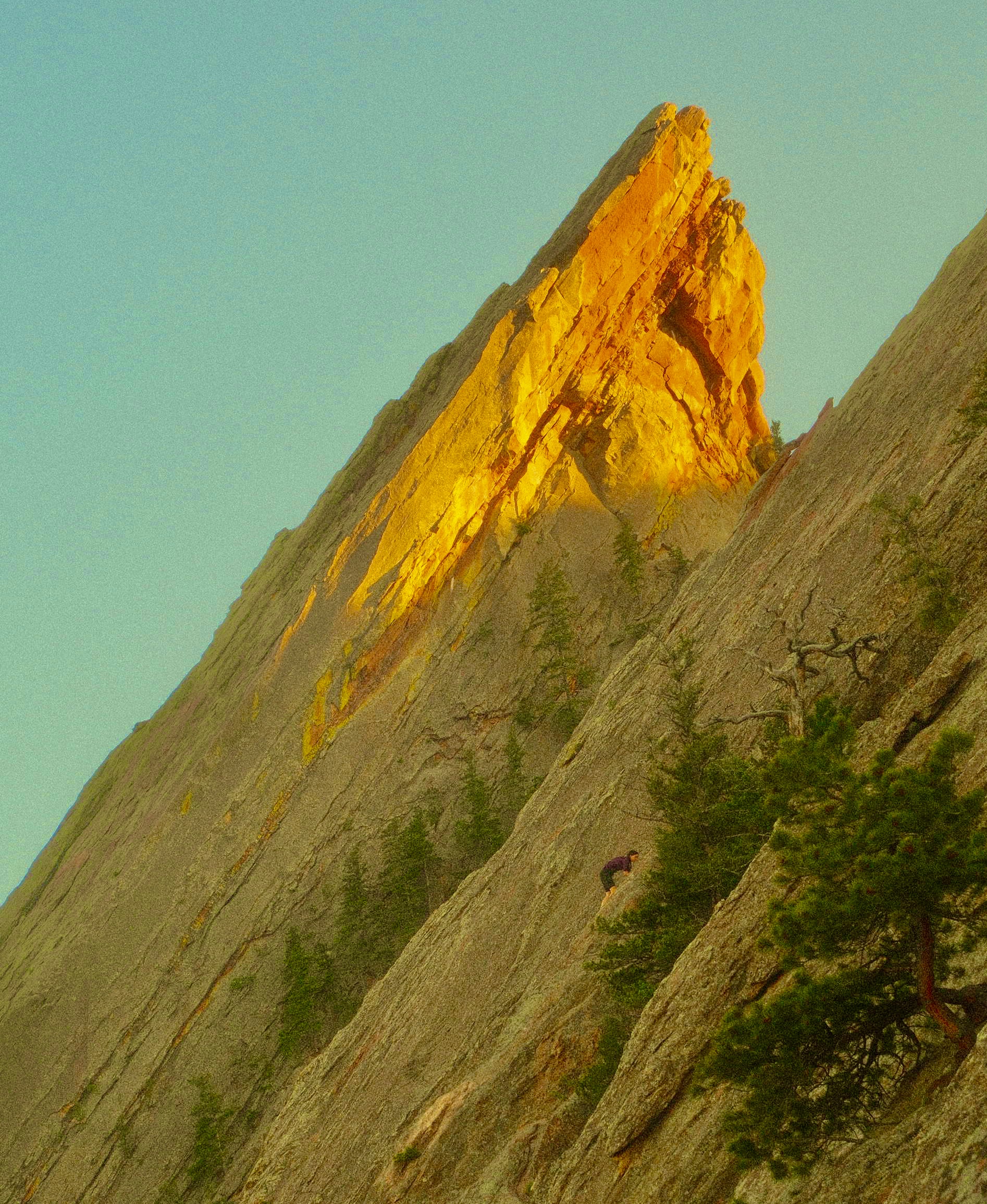 Flatirons at sunset, Boulder