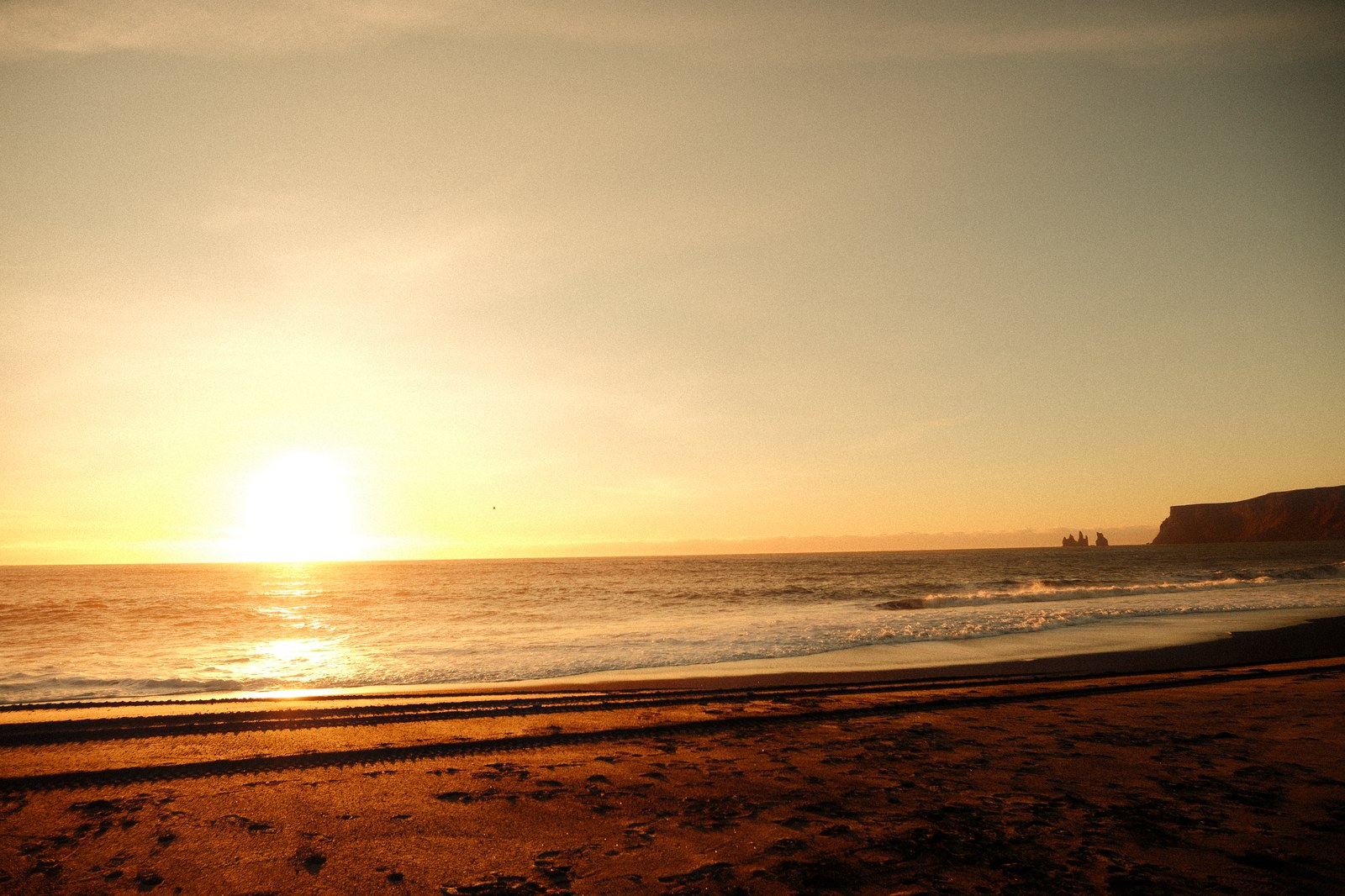 Iceland Beach Sunset
