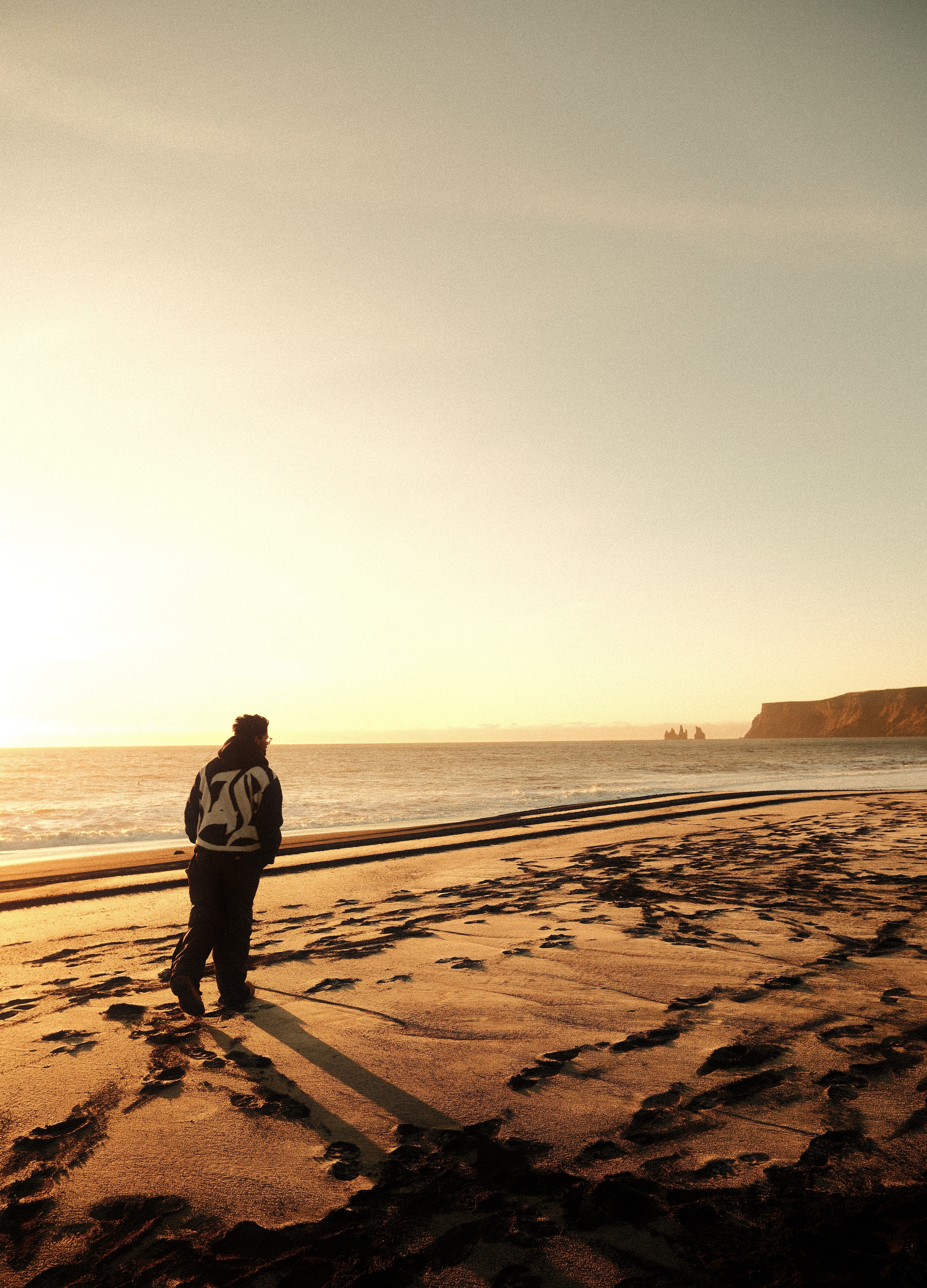 Black sand beach, Iceland